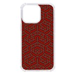 Hexagon Motif Geometric Tribal Style Pattern iPhone 13 Pro TPU UV Print Case