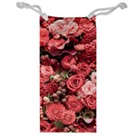Pink Roses Flowers Love Nature Jewelry Bag