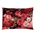 Pink Roses Flowers Love Nature Pillow Case