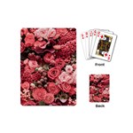 Pink Roses Flowers Love Nature Playing Cards Single Design (Mini)
