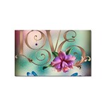 Love Amour Butterfly Colors Flowers Text Sticker (Rectangular)