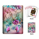Love Amour Butterfly Colors Flowers Text Playing Cards Single Design (Rectangle)