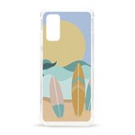 Beach Sea Surfboards Water Sand Drawing  Boho Bohemian Nature Samsung Galaxy S20 6.2 Inch TPU UV Case