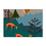 Roe Deer Animal Boho Bohemian Nature Sticker A4 (100 pack)