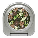 Flowers Leaves Plant Botanical Boho Bohemian Minimalist Nature Travel Alarm Clock