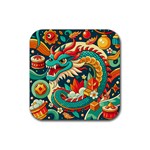 Chinese New Year – Year of the Dragon Rubber Coaster (Square)