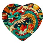 Chinese New Year – Year of the Dragon Heart Ornament (Two Sides)