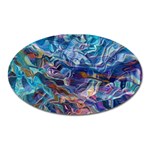 Kaleidoscopic currents Oval Magnet