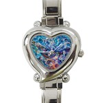 Kaleidoscopic currents Heart Italian Charm Watch