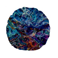 Kaleidoscopic currents Standard 15  Premium Flano Round Cushions from ArtsNow.com Front