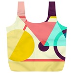 Bicycle, Geometric Figures, Art, Full Print Recycle Bag (XL)
