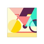 Bicycle, Geometric Figures, Art, Satin Bandana Scarf 22  x 22 