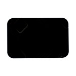 Black Background With Gold Lines Open Lid Metal Box (Silver)  
