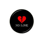 No Love, Broken, Emotional, Heart, Hope Hat Clip Ball Marker (10 pack)