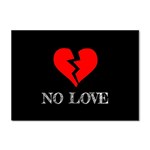 No Love, Broken, Emotional, Heart, Hope Crystal Sticker (A4)