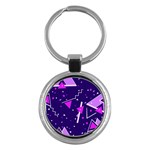 Triangles, Triangle, Colorful Key Chain (Round)