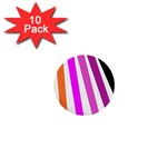 Colorful Multicolor Colorpop Flare 1  Mini Buttons (10 pack) 