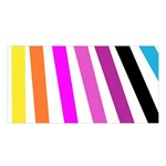 Colorful Multicolor Colorpop Flare Satin Shawl 45  x 80 