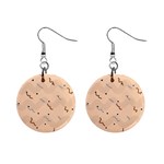Lines Dots Pattern Abstract Art Mini Button Earrings