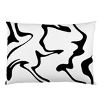 Black And White Swirl Background Pillow Case