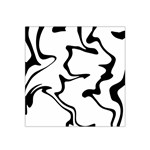 Black And White Swirl Background Satin Bandana Scarf 22  x 22 