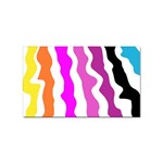 Warp Liquid Multicolor Kids Sticker Rectangular (100 pack)
