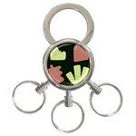 Elements Scribbles Wiggly Line 3-Ring Key Chain