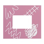 Elements Scribble Wiggly Lines White Wall Photo Frame 5  x 7 