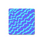 Purple Mint Turquoise Background Square Magnet