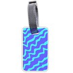 Purple Mint Turquoise Background Luggage Tag (one side)