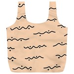 Lines Dots Pattern Abstract Full Print Recycle Bag (XL)