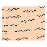 Lines Dots Pattern Abstract Premium Plush Fleece Blanket (Large)