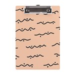 Lines Dots Pattern Abstract A5 Acrylic Clipboard