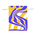 Print Pattern Warp Lines Lightweight Drawstring Pouch (L)