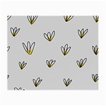 Pattern Leaves Daisies Print Small Glasses Cloth