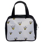 Pattern Leaves Daisies Print Classic Handbag (Two Sides)