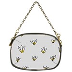 Pattern Leaves Daisies Print Chain Purse (One Side)