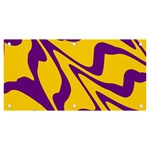 Waves Pattern Lines Wiggly Banner and Sign 6  x 3 