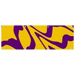 Waves Pattern Lines Wiggly Banner and Sign 9  x 3 