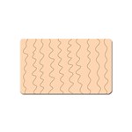 Lines Pattern Wiggly Minimal Print Magnet (Name Card)