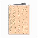 Lines Pattern Wiggly Minimal Print Mini Greeting Card