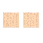 Lines Pattern Wiggly Minimal Print Cufflinks (Square)