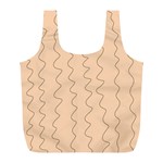 Lines Pattern Wiggly Minimal Print Full Print Recycle Bag (L)