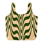 Swirl Pattern Abstract Marble Full Print Recycle Bag (L)