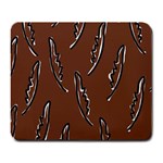 Feather Leaf Pattern Print Large Mousepad