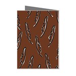 Feather Leaf Pattern Print Mini Greeting Cards (Pkg of 8)