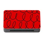 Red Background Wallpaper Memory Card Reader with CF