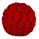 Red Background Wallpaper Large 18  Premium Round Cushions