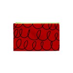 Red Background Wallpaper Cosmetic Bag (XS)