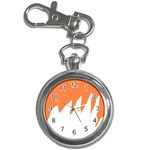 Orange Background Halloween Key Chain Watches